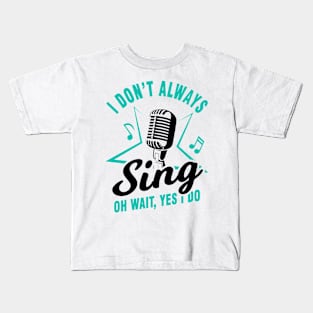 Sing Karaoke Singer Gift Kids T-Shirt
